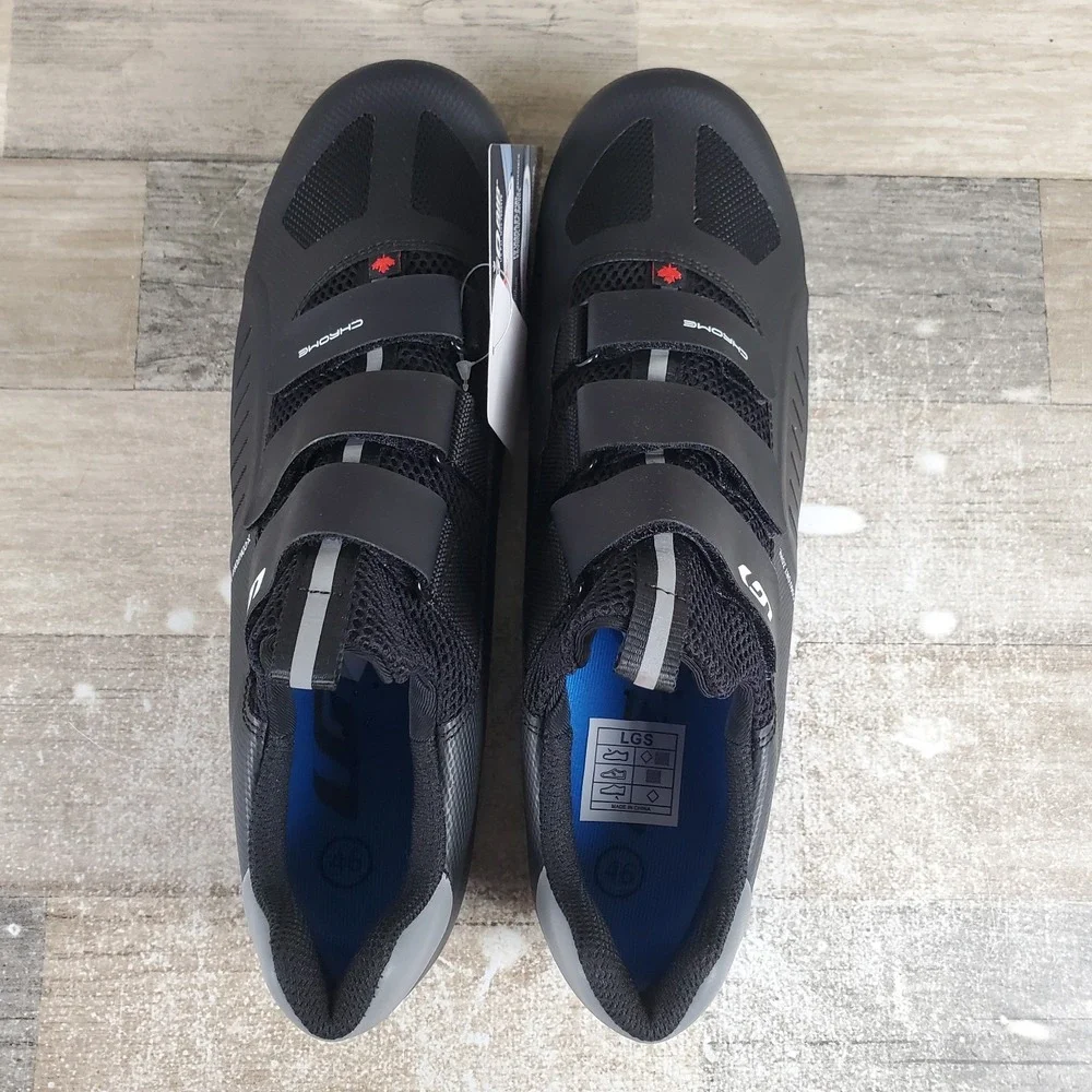 Louis Garneau Chrome XZ Road Cycling Shoes Mens Sz 11.5 Black